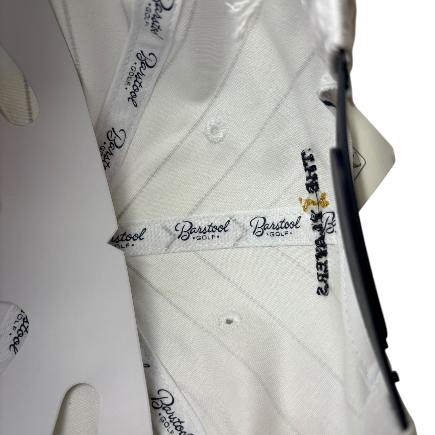 The Players Championship Hat Pga Golf Barstool Pinstripe Snapback White Navy Nwt — image 8 of 8